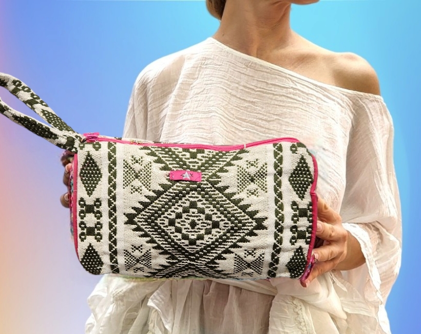 02A BEAUTY BORSA 52 kilim militare oro