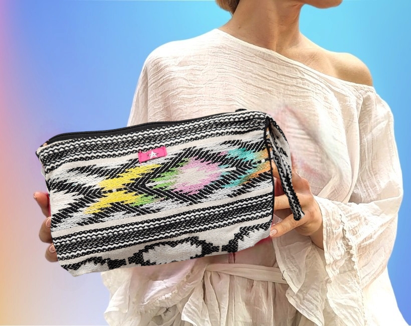 02A BEAUTY BORSA 58 kilim nero pastelli