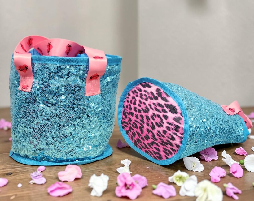 05 Beauty cestina paillettes - 19 turchese