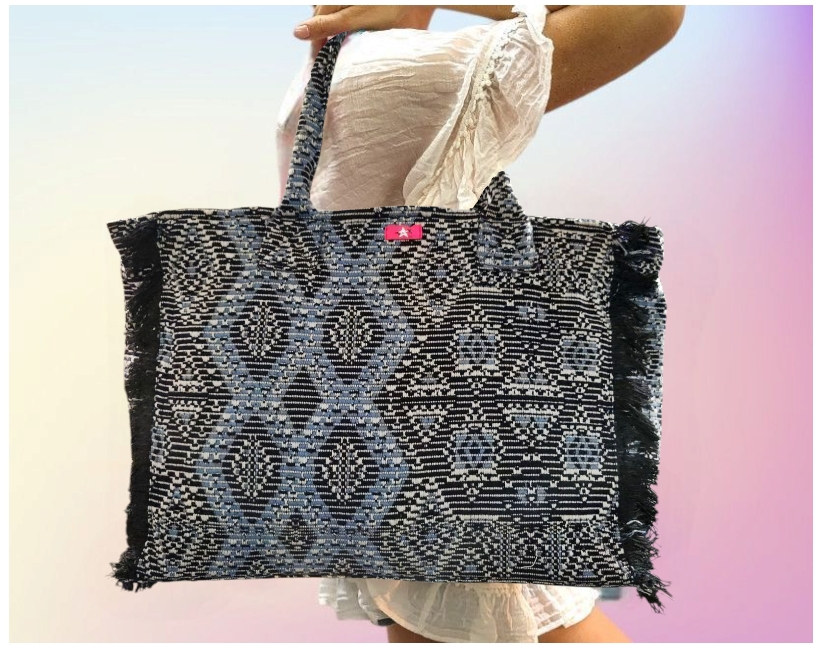 11A SHOPPING FRANGE 66 rombi blu