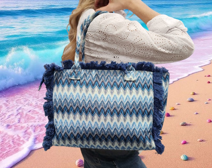 11A SHOPPING FRANGE 70 pavone bluette