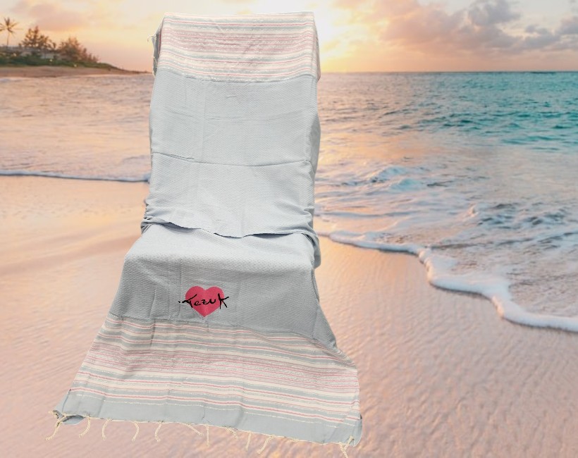 FOUTA telo 02 celeste rosa fluo