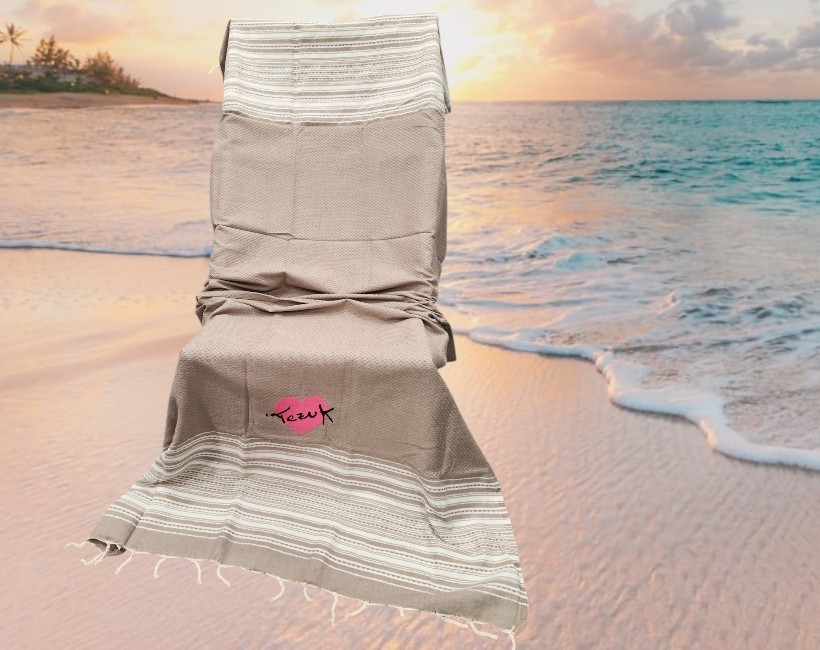 FOUTA telo 05 savana argento