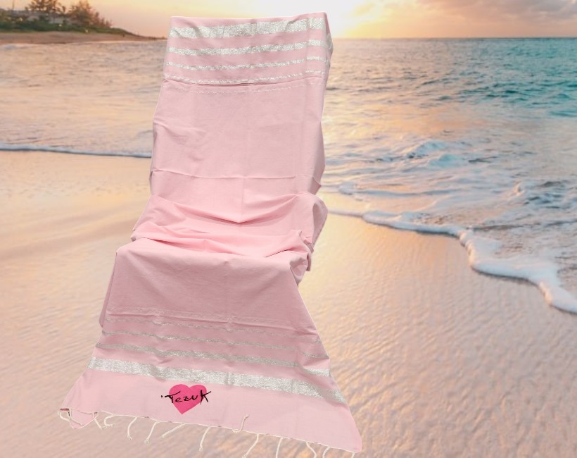 FOUTA telo 10 ortensia argento