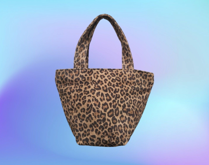 2040 Mini shopping leopardo suede