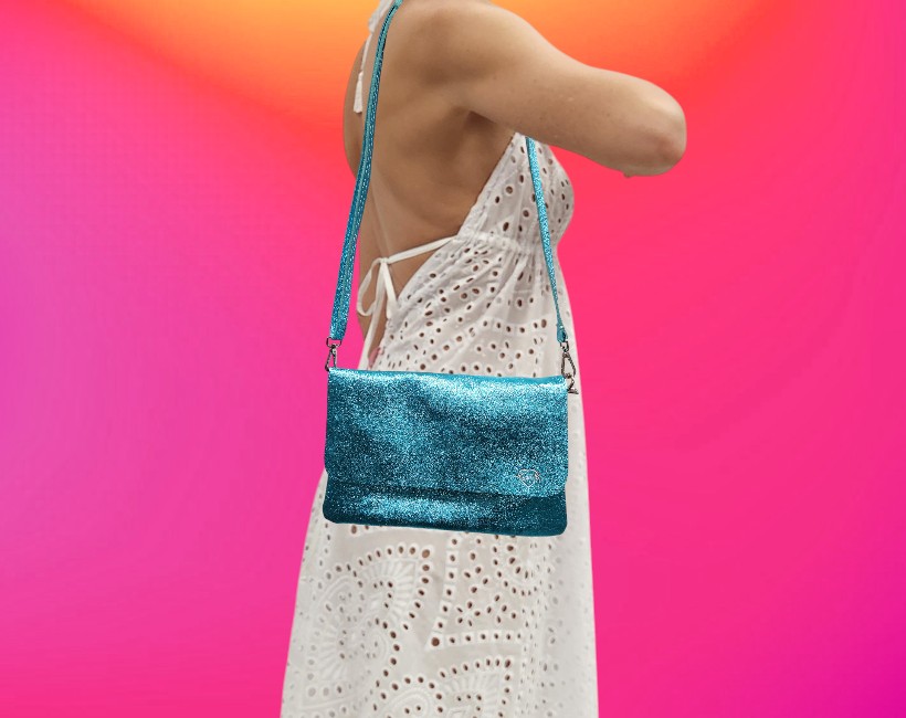 2068 POCHETTE MEDIA turchese 008