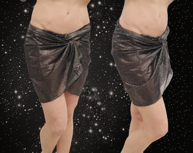 2160F puntini nero/oro lame'