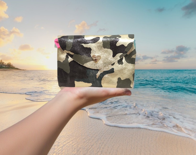 450 micro pochette camouflage oro