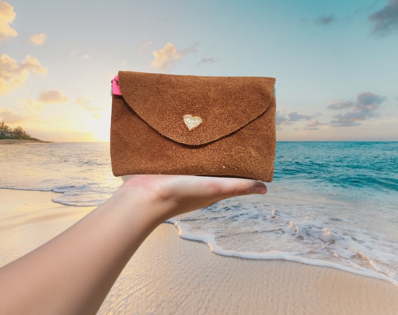 450 micro pochette glace' suede 17