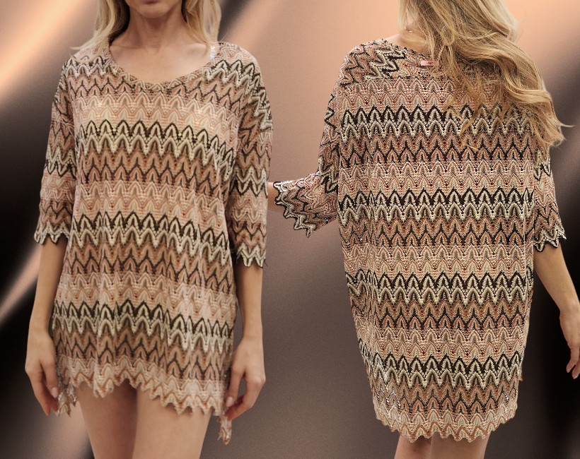 6002F TSHIRT VALE 416 chevron ebano