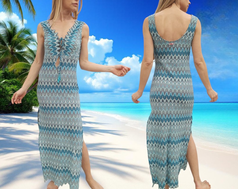 8014f MICIA abito 414 chevron maldive