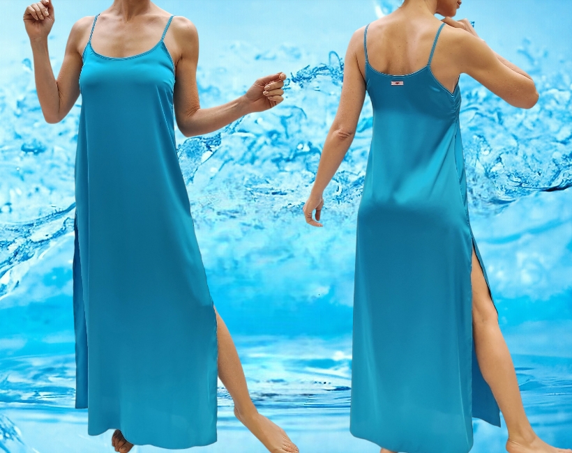 8032F PAMELA raso stretch turchese