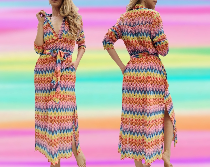 8052F TRUDY 413 chevron multicolor