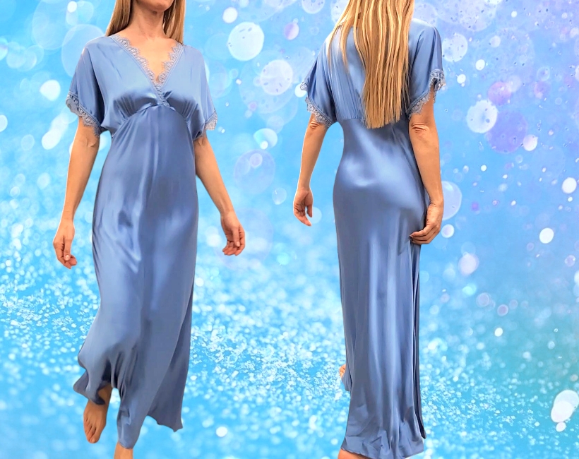 8060RA PARIS raso stretch fiordaliso