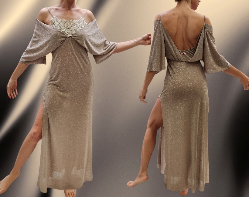 8062F ANIA 371 lurex sand