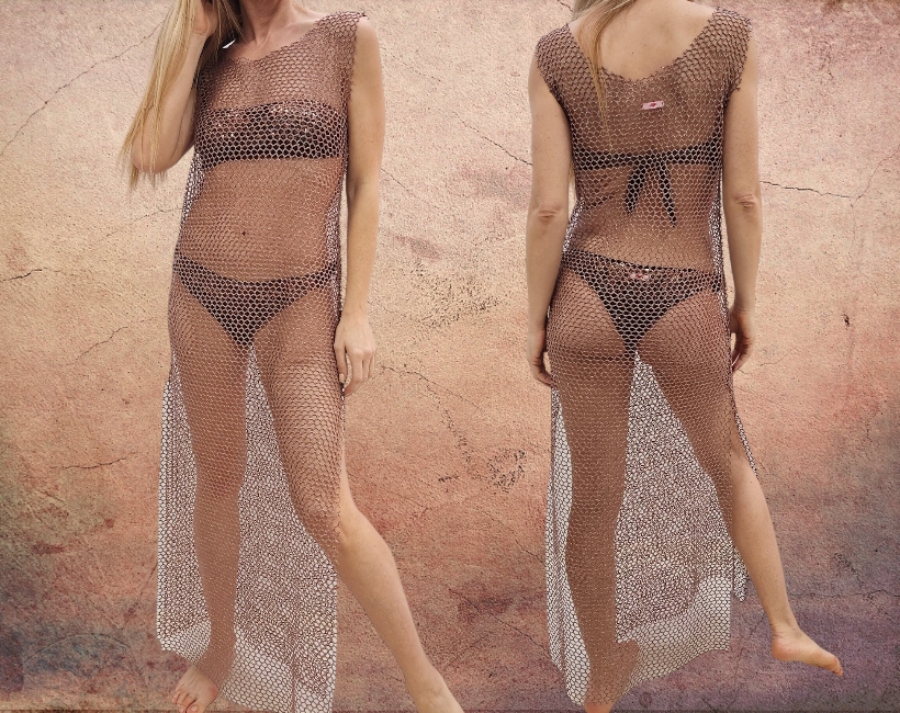 8090F ANGI 034 bronzo rete lurex