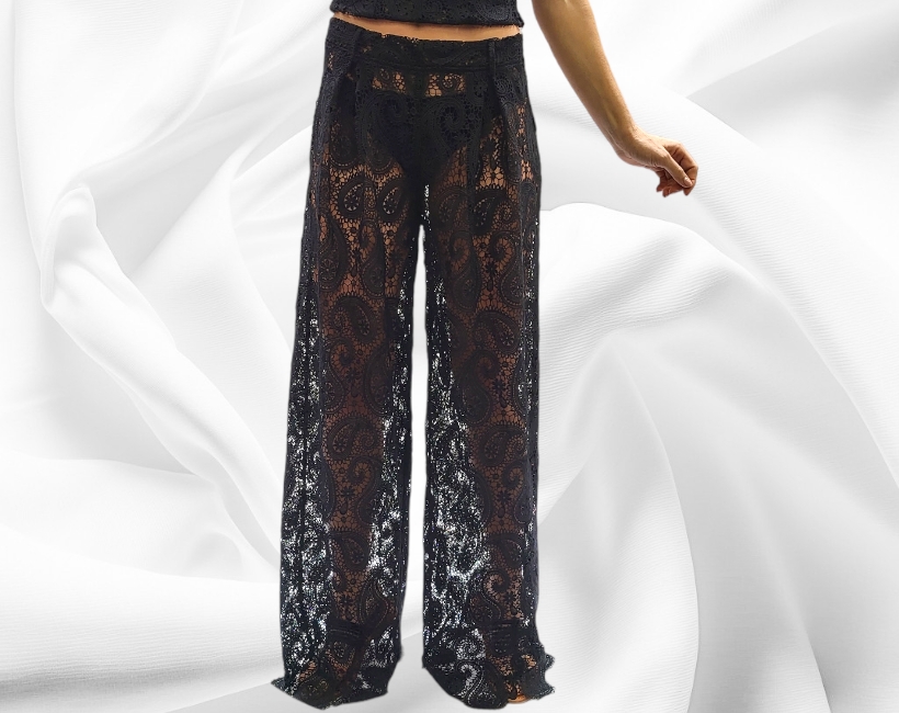 8120MA LAGUNA 316 macrame nero fiore