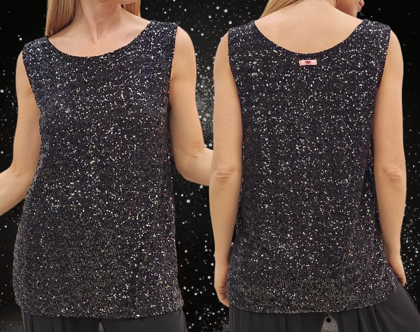 9007PT CANOTTA 342 nero pailette