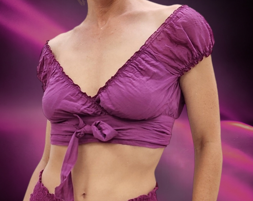 9013SC MIU top corto orchidea