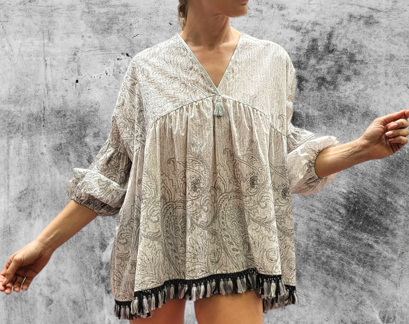 9075F MINNINA 308 cachemire bianco nero