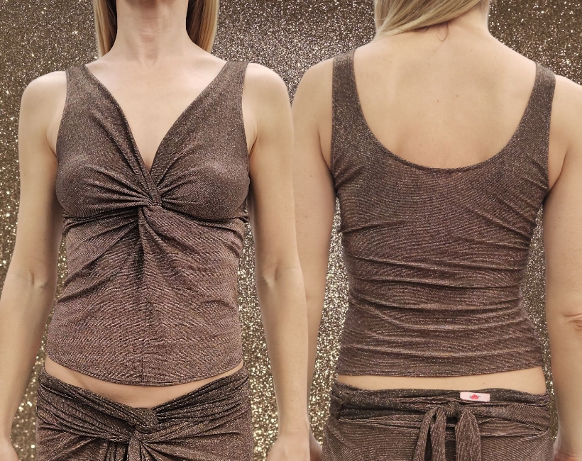 9096F TOTTA top 378 lurex ebano