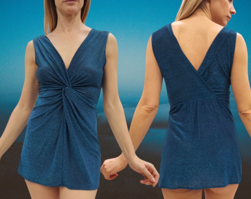 9097F FRENCI canotta 377 lurex oceano