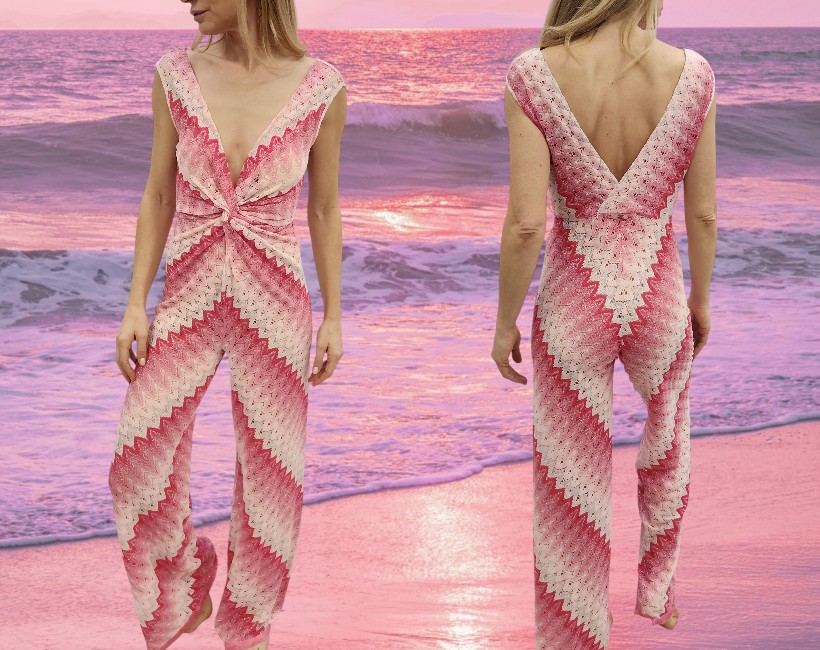 9185F VANESSA 415 chevron rosa