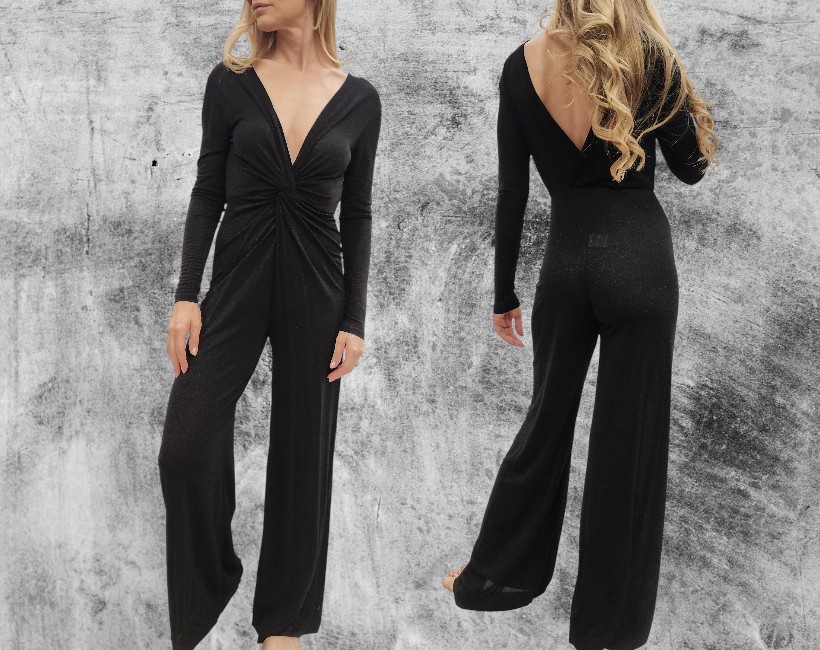 9185F VANESSA 376 lurex nero