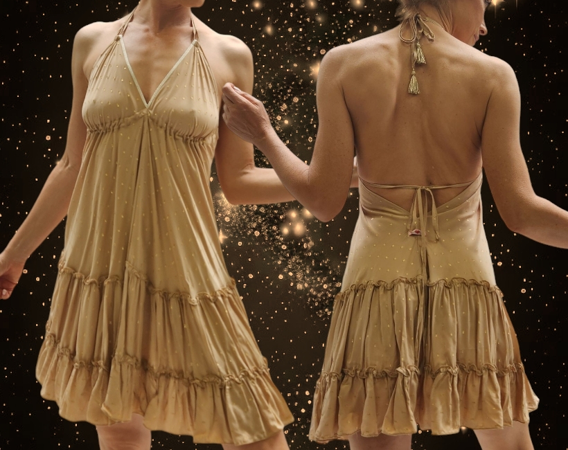 9216F LILLINA 079 sand oro plumetis