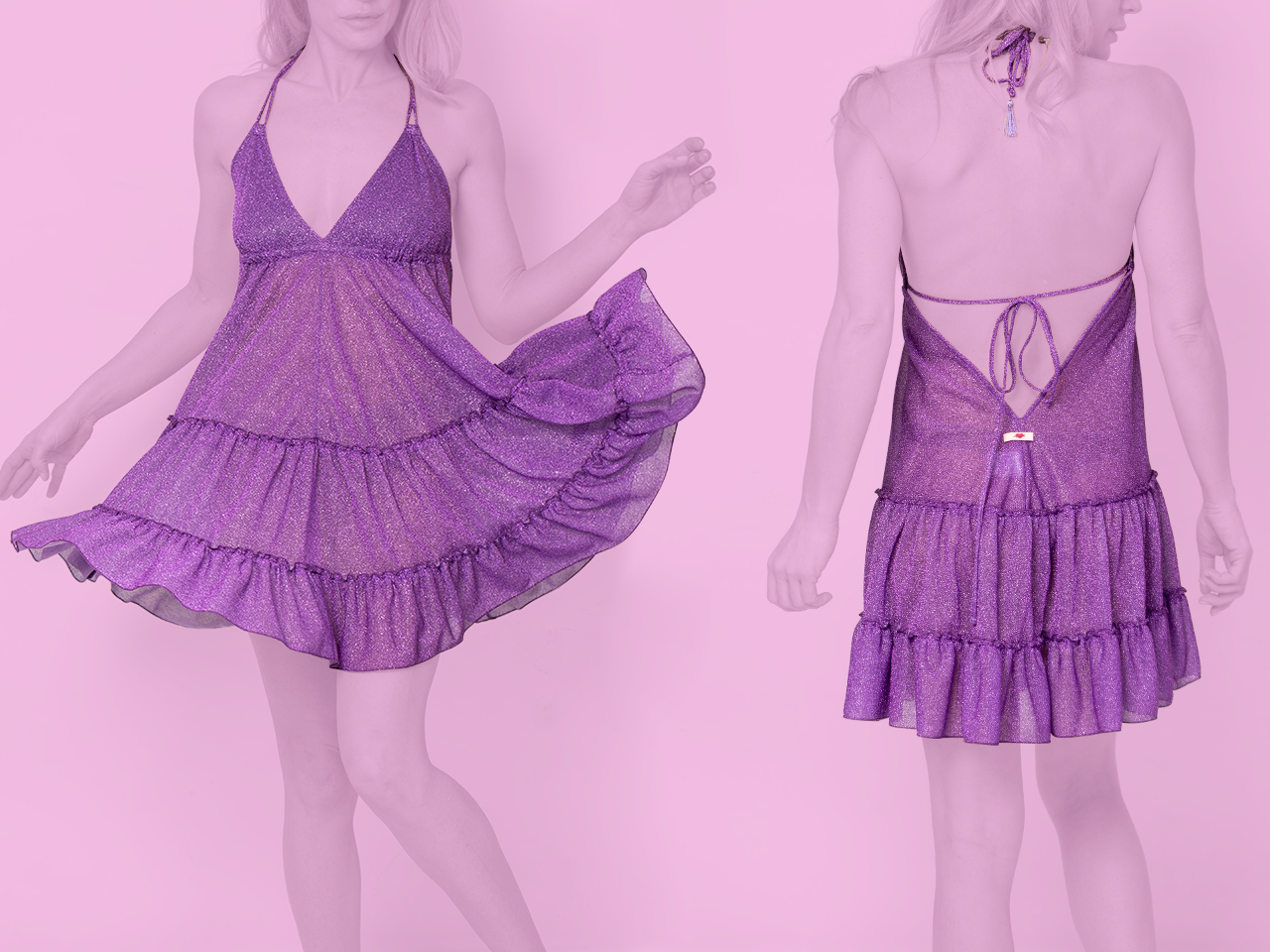 9216F LILLINA glicine lamé