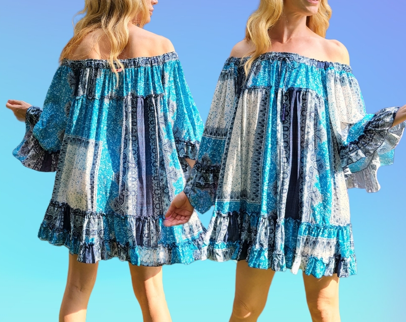 9235F COCCA 302 foulard jeans