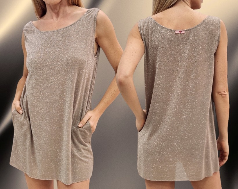 9279F SILVY 371 lurex sand