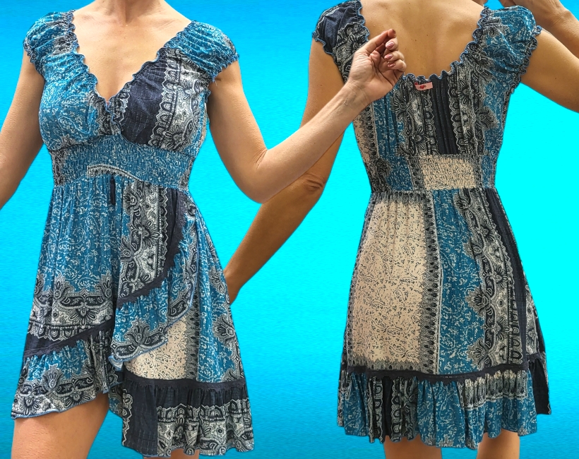 9298F MICHELA 302 foulard jeans