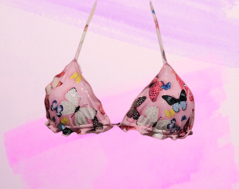 B902F farfalla glitter