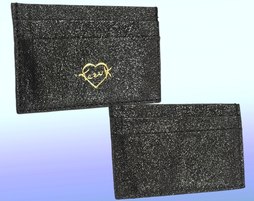 bustina portacarte nero