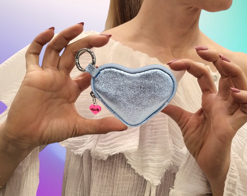 cuore portamonete celeste 042