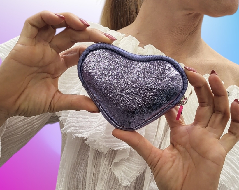 cuore portamonete glicine 027