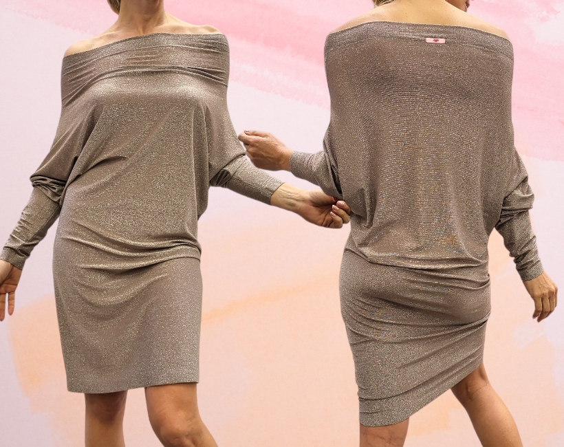 NK03 ABITO CORTO 371 lurex sand