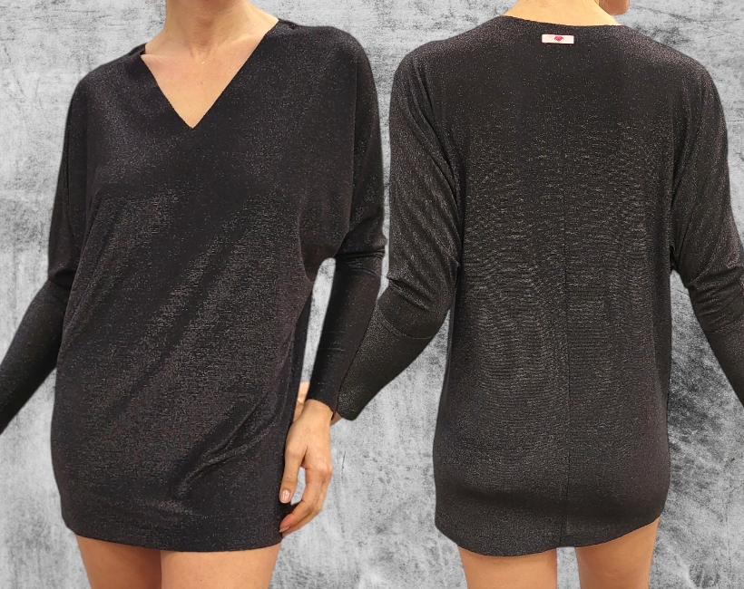 NK06 ABITO CORTO 376 lurex nero