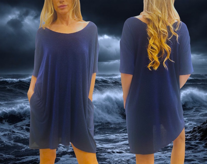 NK07 ABITO CORTO 369 lurex abisso