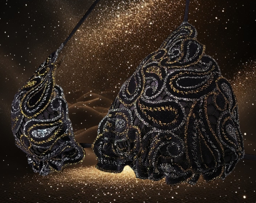 R902SG macramè pasley nero