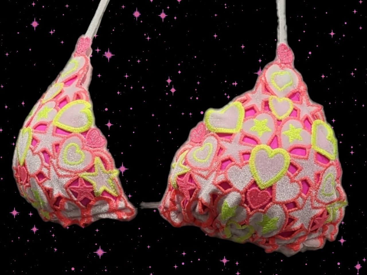 R902SG macrame stelle biancofluo