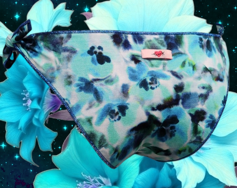 S925F fiore tie-dye bluette