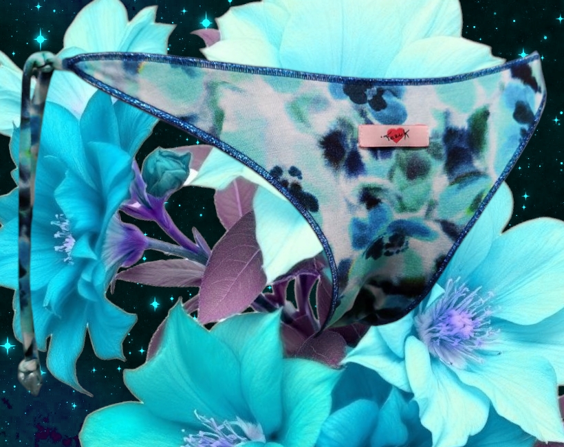 S946F fiore tie-dye bluette