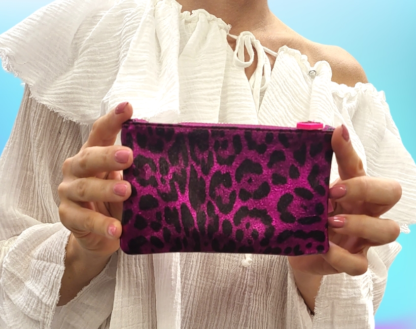 secret pochette leopardo fuxia