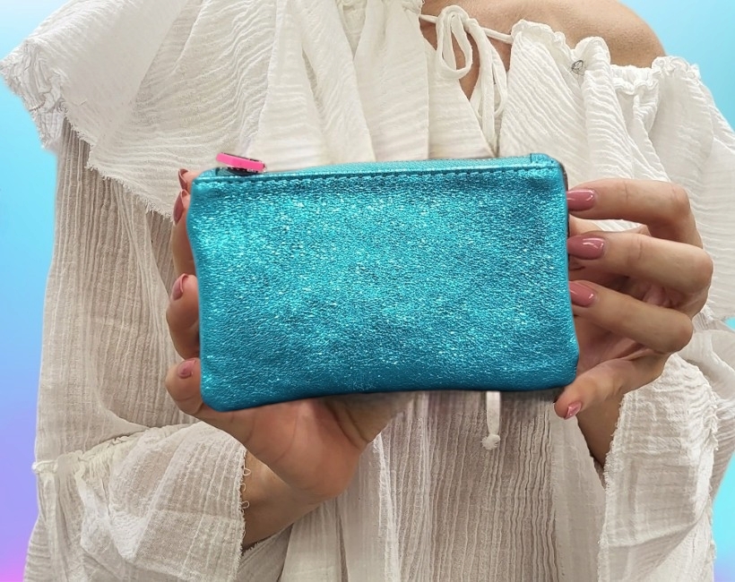 secret pochette turchese 008