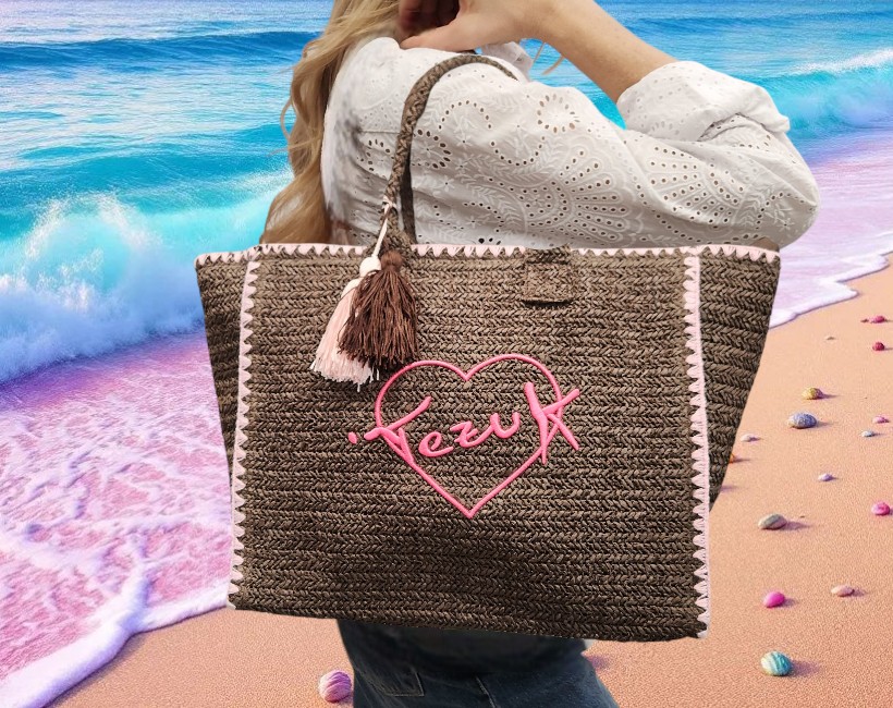 11A. TOTE shopping ebano rosa