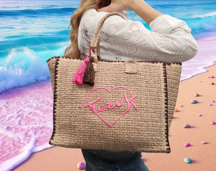 11A. TOTE shopping naturale cioccolato