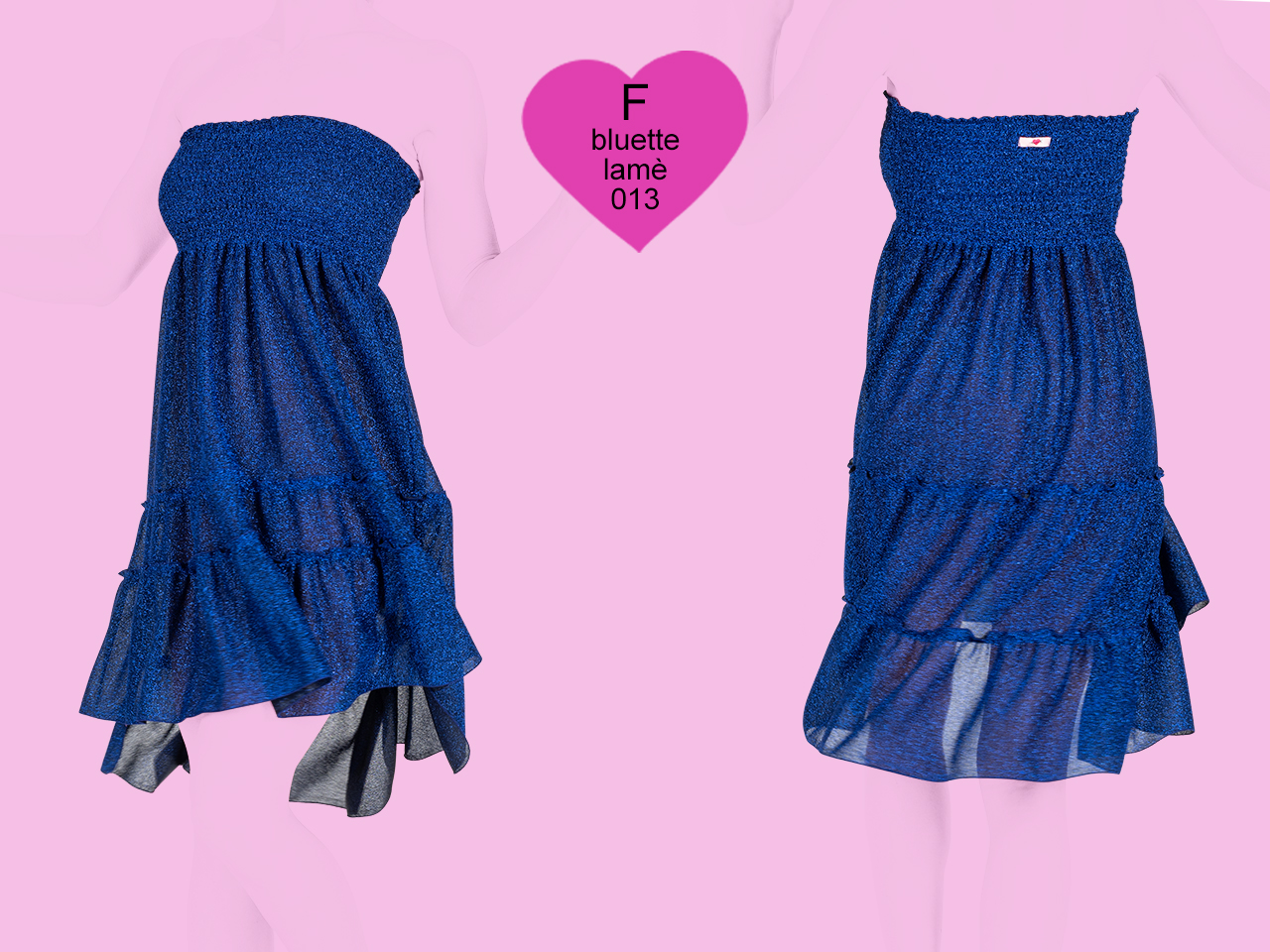 9218F BABE 013 bluette lamè