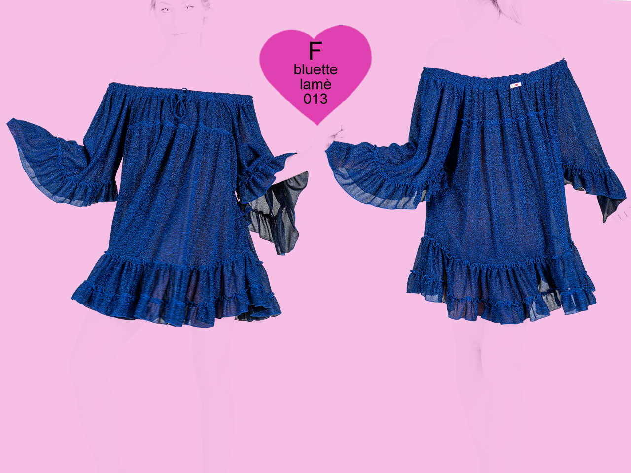 9235F COCCA 013 bluette lamè